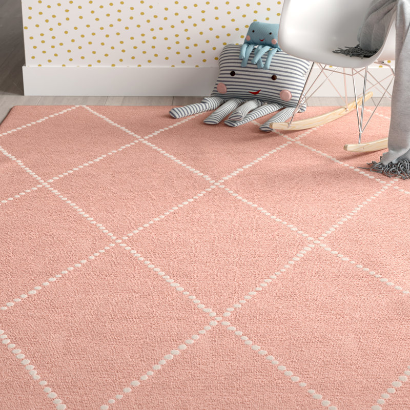 Cruice Moroccan Handmade Wool Rug, Rectangle 4' x 6'