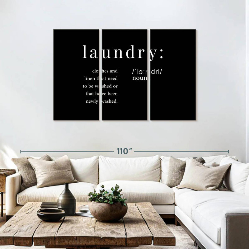 Tergel Laundry Definition, 48" H x 74" W