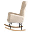 Chaise berçante moderne avec dossier haut