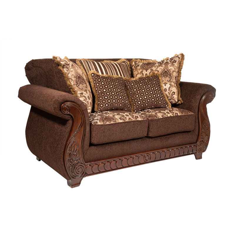 Encinas Upholstered 72'' Loveseat, Brown