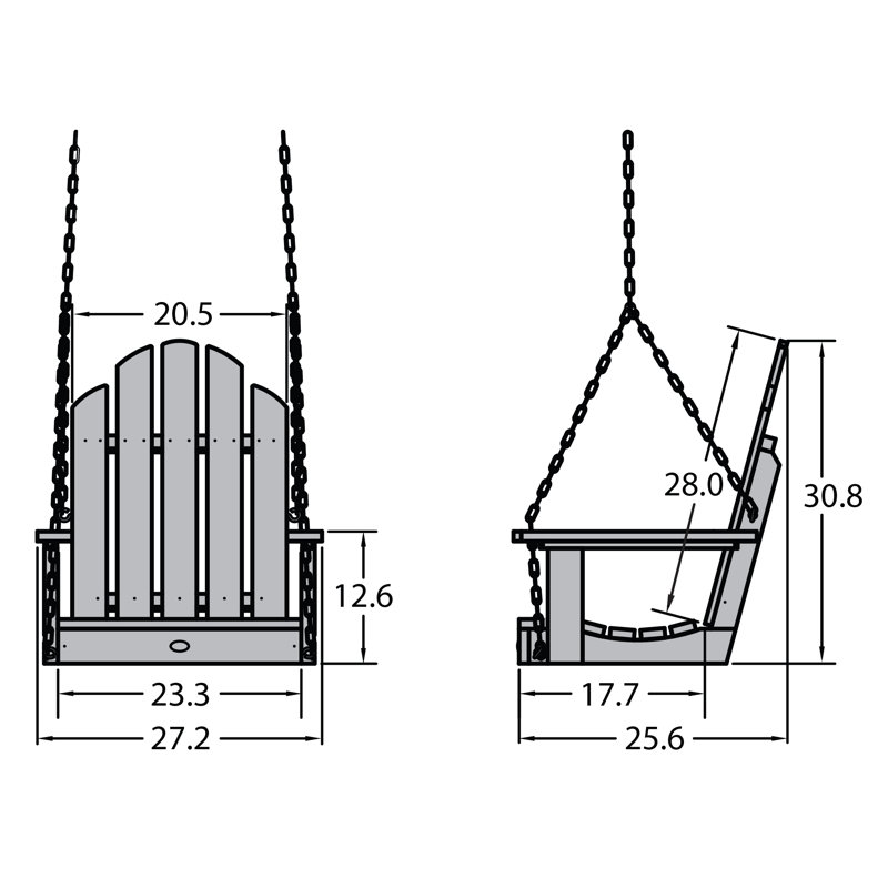 Balancelle Bulloch, Brun bois