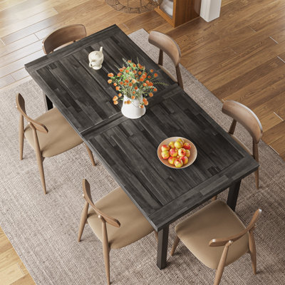 Acacia Wood Dining Table by 17 Stories