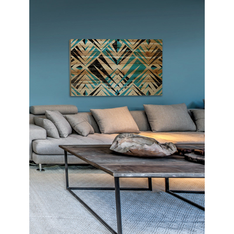 « visions of dents », impression sur bois, 40 po x 60 po