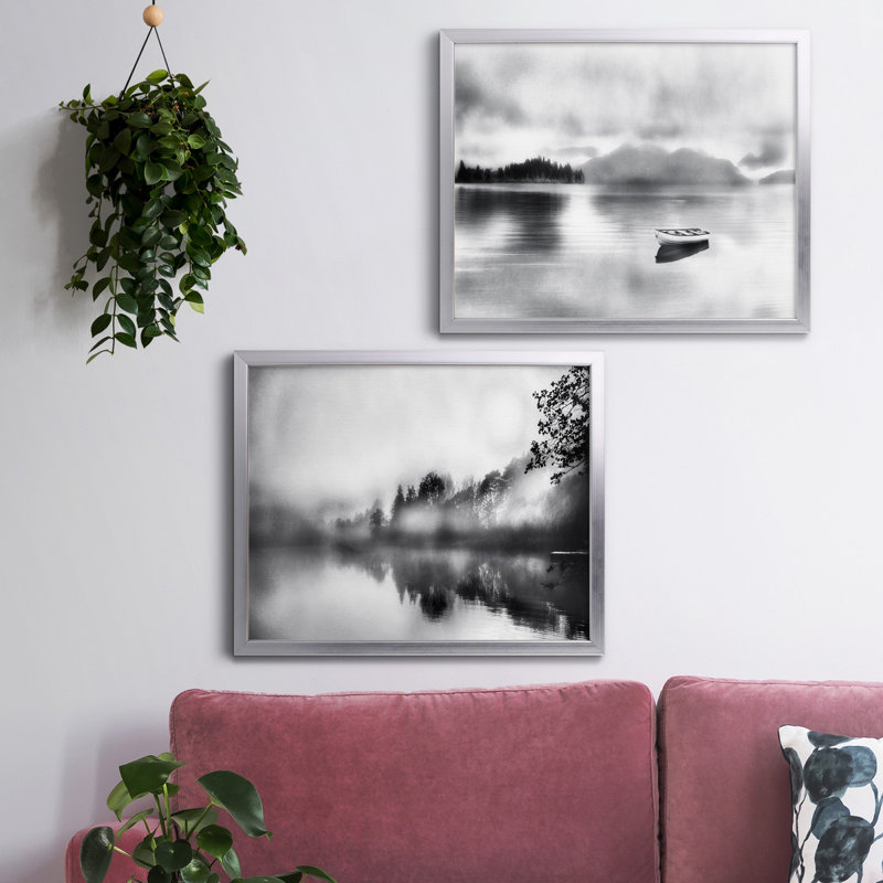 Mystic Moment - reproduction de photo sur toile encadrée, Toile avec cadre argenté, Pas de tapis