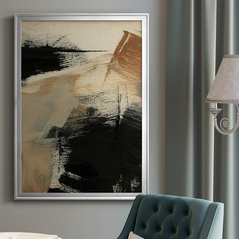 «Baked Paintstrokes III», reproduction encadrée de qualité supérieure - prête à être suspendue, H 42,5 po x l 30,5 po