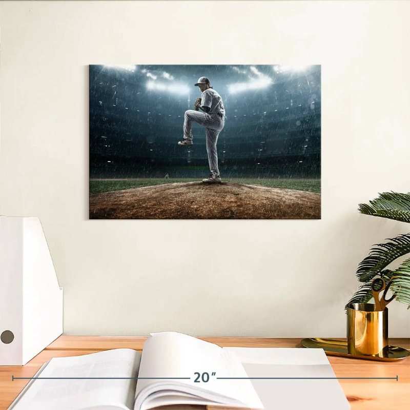 Sireci Baseball Pitching, 8" H x 12" W