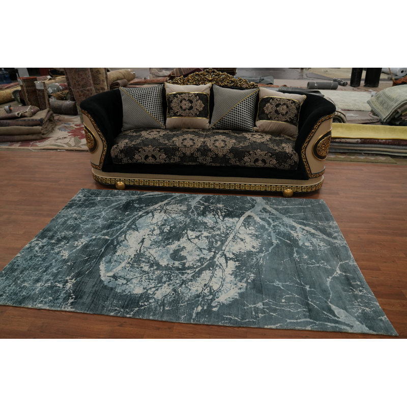Tapis à motif abstrait et naturel 5 x 8