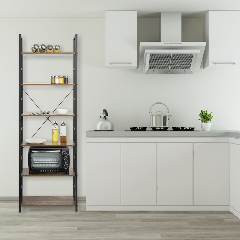 60cm W Manufactured Wood Height -Adjustable Shelving Unit