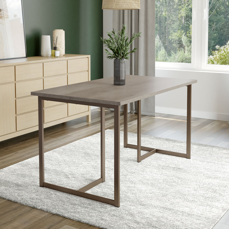 Table de salle à manger rectangulaire L 54 po x l 32 po, Bronze