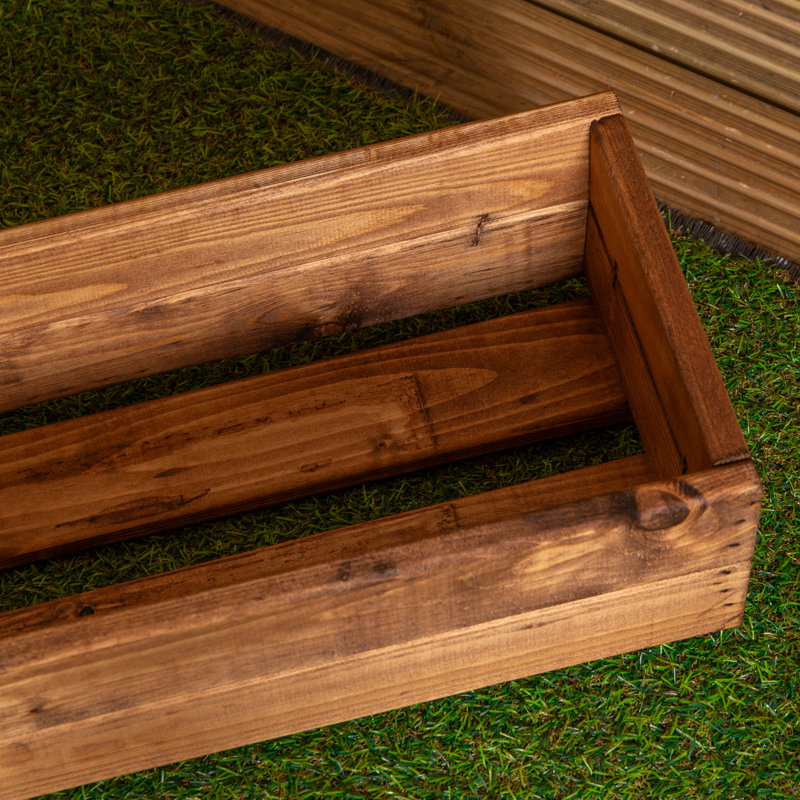 Caullin Wood Pot Planter