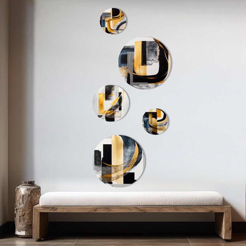 Abstract Wall Decor on Metal