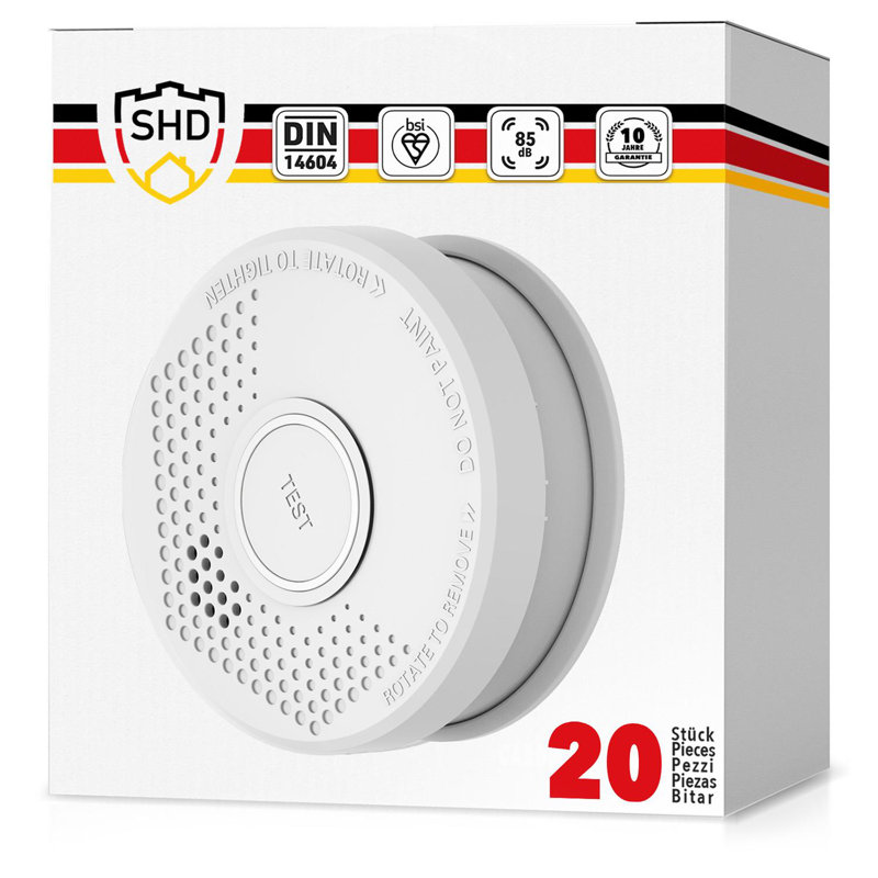 OneConcept Wall Mounted Smoke Detector
