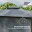 Auvent extérieur durable, structure en acier, conception moderne pour recevoir-125811349