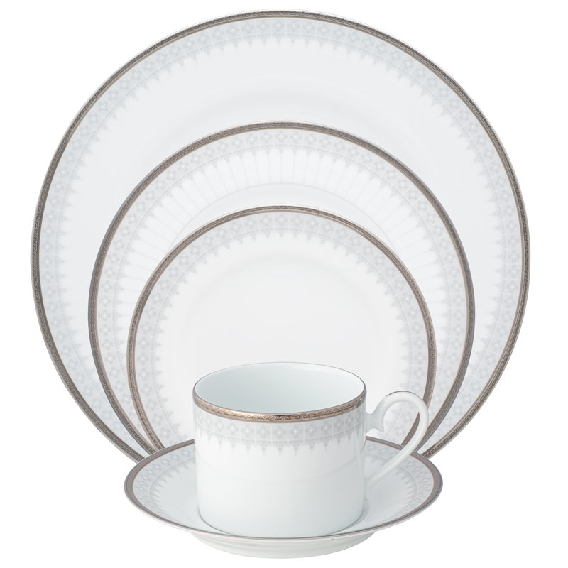 Noritake Silver Colonnade 5-Piece Place Setting, Service for 1