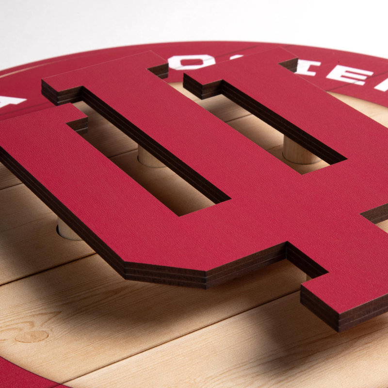 NCAA Indiana Hoosiers 3DX Circle Wall Art