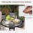 Mokhtar 2 - Person Patio Dining Set Round Table