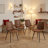 Keyair Modern Upholstered Dining Chairs, for Kitchen, Dining and Outdoor (Set of 4)-124568719-124579587