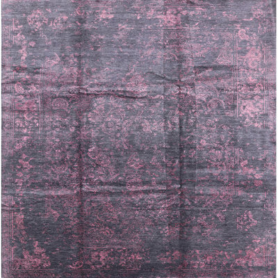 Tapis rose / gris Huseman