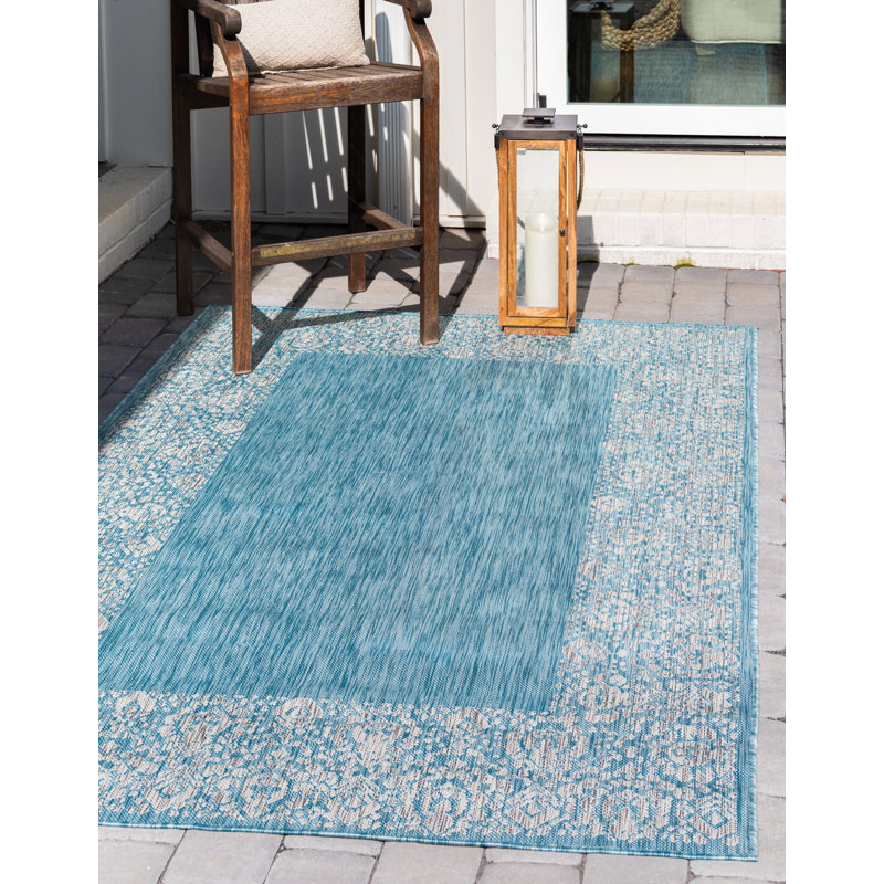 Kason Oriental Indoor / Outdoor Rug, Rectangle 6'1" x 9'