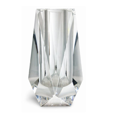 Vase de table à facettes en cristal Lesley
