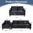 Couch Comfortable Sectional Couches Set 1+2+3-1323037098