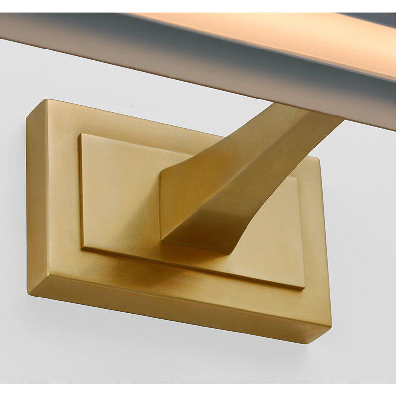 Aerin Dimmable LED Wall Mount Picture Light, Hand-Rubbed Antique Brass