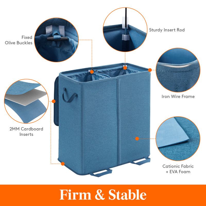 Polyethylene Plastic and Cardboard / Paper Laundry Hamper