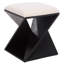 Tabouret en bois avec coussin Lucy