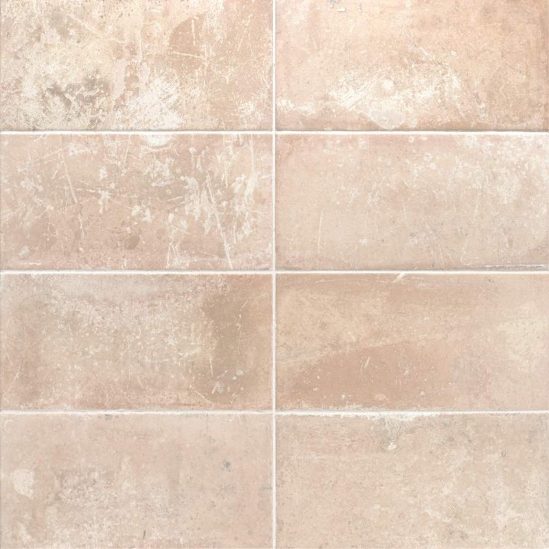 Arcilla 6" x 12" Porcelain Floor and Wall Tile, White