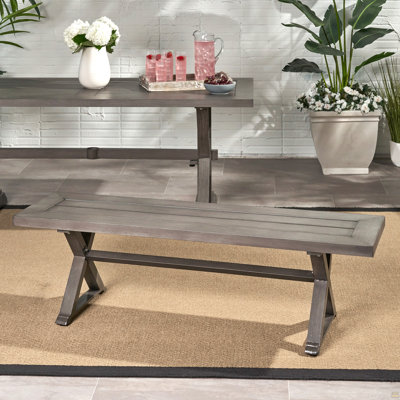 Outdoor Aluminum Dining Bench