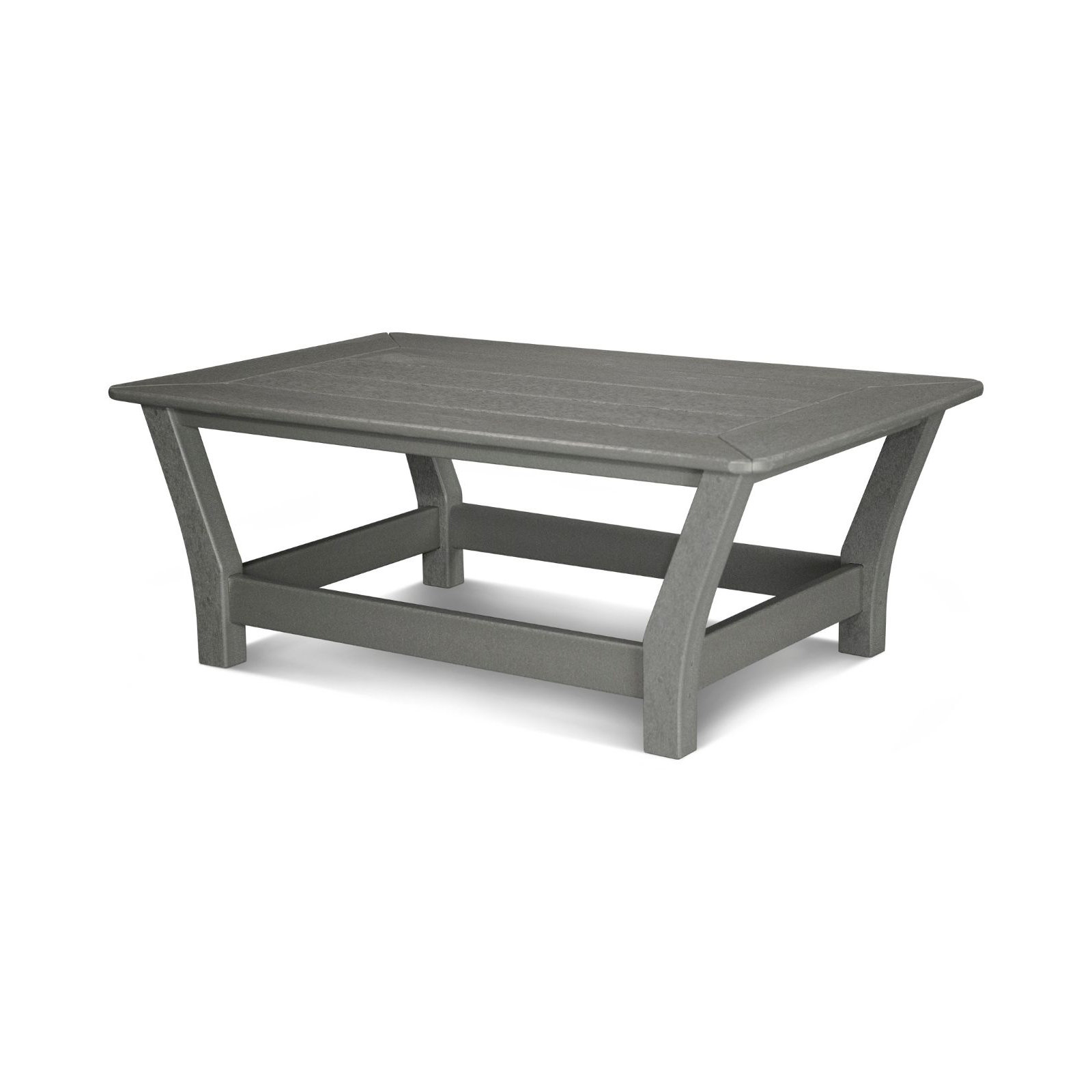 Harbour Slat Coffee Table, Slate Gray