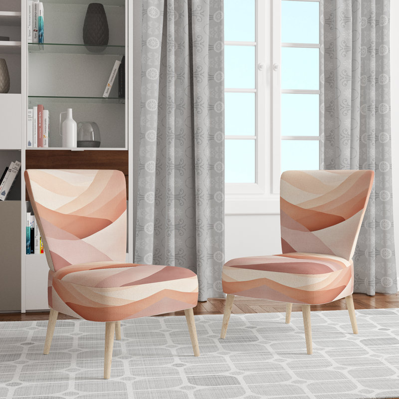 Chaise d'appoint abstraite minimalisme rembourrée V, Chaise d'appoint sans accoudoirs