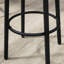 Table industrielle et 5 chaises, cuisine de pub peu encombrante, brun noir. Table ronde, 4 tabourets, la chaise peut supporter un poids de 220 lb, 132 lb pour la salle à manger, les tabourets et les tabourets debout jusqu'à une charge