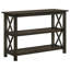Console Deep Merlot avec 2 tablettes