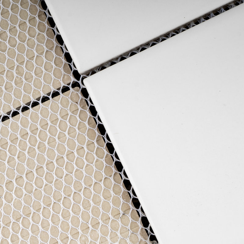Carreau de mosaïque pour mur et plancher en porcelaine Supreme, Blanc