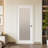 Frosted Glass 1-Lite Solid Wood Slab Door Without Frame and Hardware Kit-105351851