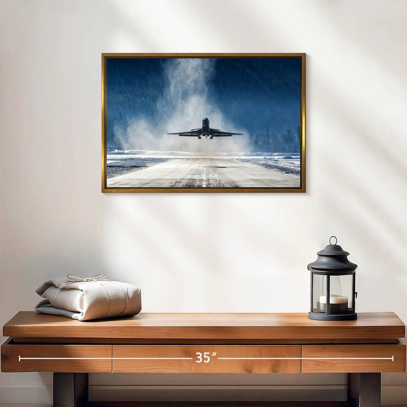 Premier vol, Cadre flottant doré, 19 po x 13 po
