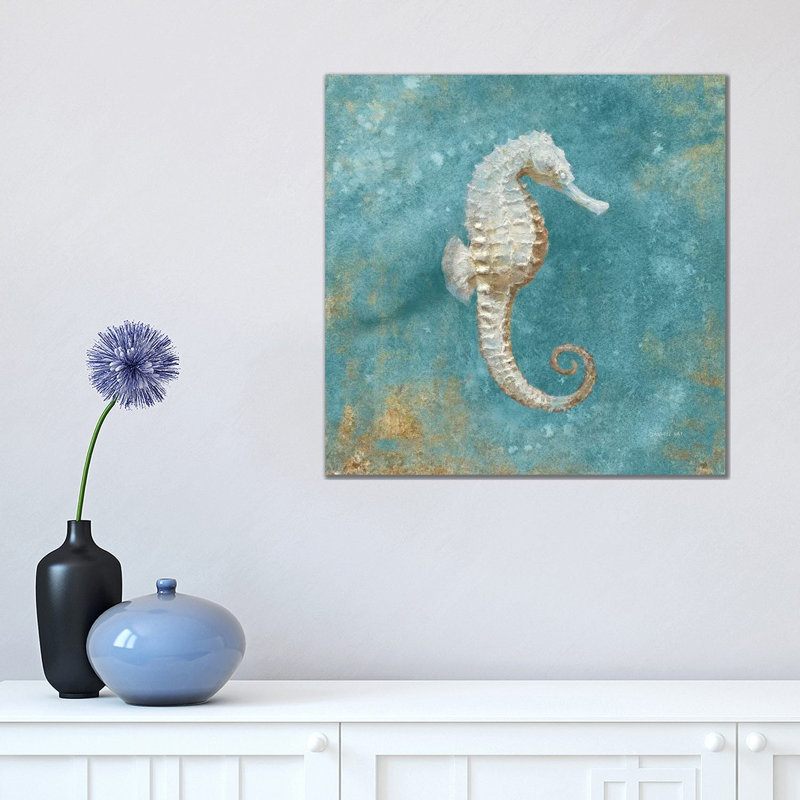 Treasures From The Sea I by Danhui Nai - Print on Canvas, 45.72 cm H x 45.72 cm W x 1.91 cm D, Wrapped Canvas