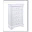 COFFRET BLANC CHARLSTON AVEC DEL, rangement spacieux et éclairage élégant pour les chambres à coucher modernes