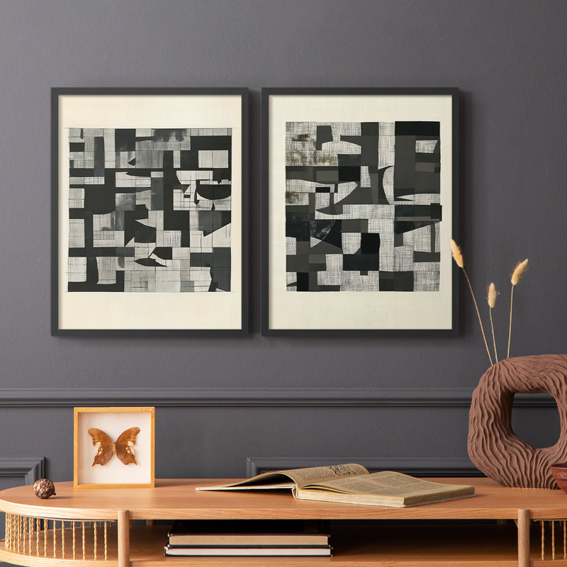 Série ABSTRACT DCCDXC - reproduction encadrée de qualité supérieure - prête à être accrochée - aucun clou requis - aucun clou requis
