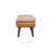 Marisal Boucle X Tan Leather Bench