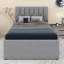 Lit plateforme tapissier avec lit gigogne-826299327