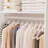 79" Closet Storage System, Wardrobe With Storage Compartments And Hanging Zone-1673915267