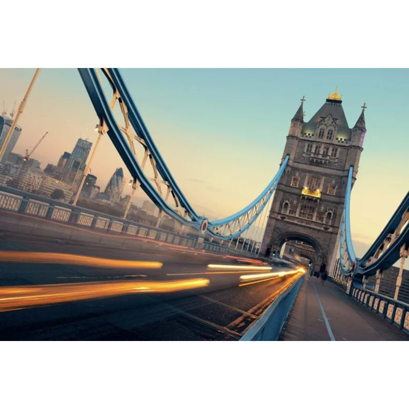 Panneau mural London Tower Bridge, L 96 po x l 108 po