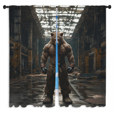 Rideaux de fenêtre Bear Boxer