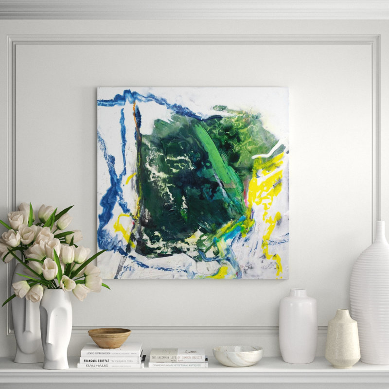 Pyrite by John Beard - Artist Enhanced Canvas Print, Black Framed Canvas, 40" H x 40" W x 1.75" D