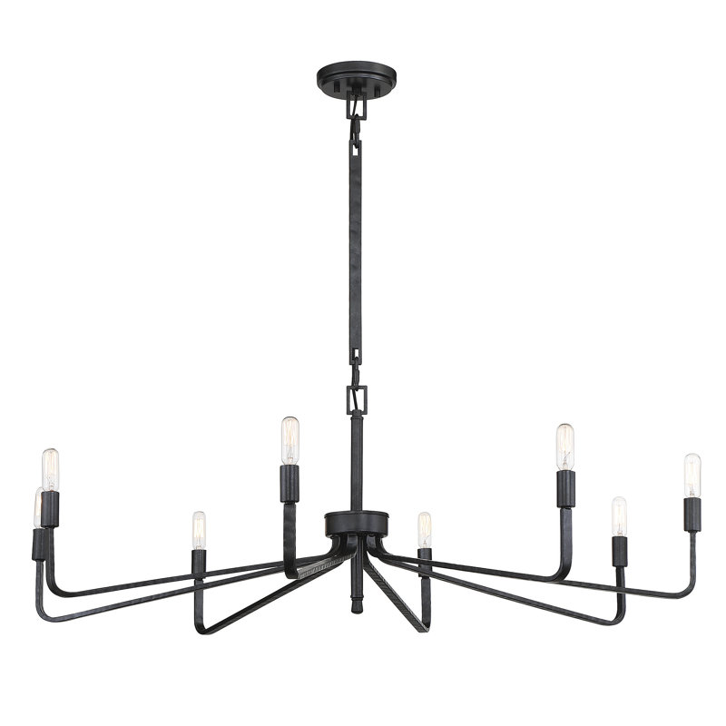 Lustre style chandelier 8 lumières Anacelia