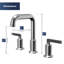 Karran 2-Handle Three Hole Widespread Bathroom Faucet with Matching Pop-up Drain-102098621