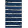 Gonde Hand Tufted Wool/Viscose Striped Rug in Navy
