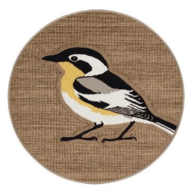  Tapis lavable à motif d'oiseaux bananes